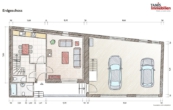 Erdgeschoss - Charmantes Einfamilienhaus mit Dachterrasse und Doppelgarage! Aktuell wird es als Ferienhaus genutzt.